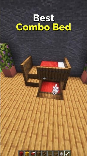 How to Make the Best Combo Bed in Minecraft – Smart Design | CupSapling #minecraft #shorts #easy