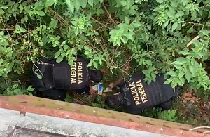 Câmbio ilegal: alvo de ação da PF joga dinheiro em matagal. Veja vídeo