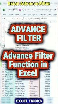 Advanced Filter Function in Excel Explained 📊