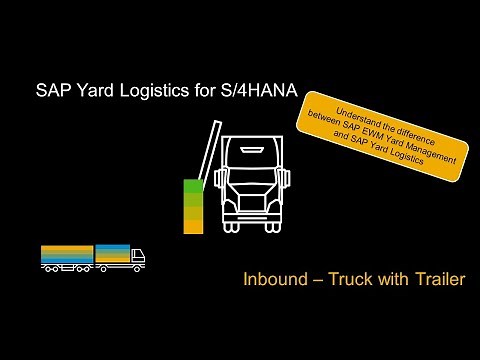 SAP Yard Logistics for S/4HANA - Inbound - Truck with a trailer