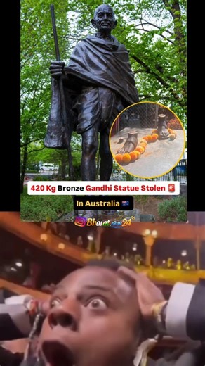 Bharat.Now24 on Instagram: "A bronze statue of Mahatma Gandhi has been stolen from outside the Australian Indian Community Centre in Rowville, Melbourne. The statue was a gift from the Indian Council for Cultural Relations (ICCR), New Delhi, and held significant cultural, historical, and symbolic importance for the Indian community in Australia. According to an Australia Today report, the theft allegedly occurred at approximately 12.50 am on Monday. Three unknown offenders used an angle grinder