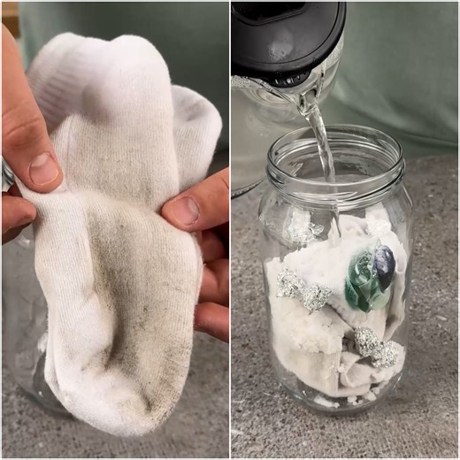 Grandmas cleaning sock trick | Magic Hands Creations