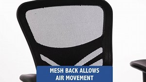 Flash Furniture Nicholas Mesh Mid-Back Multifunction Ergonomic Executive Swivel Office Chair in Black Adjustable Arms HL0001