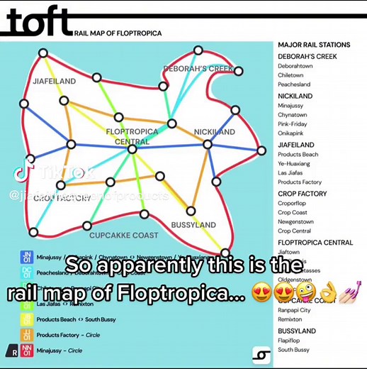 Exploring Floptropica's Rail Map | No Need to Buy a Car!