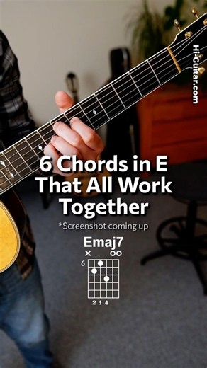 6 Beginner‑Friendly E‑Key Chords That All Work Together