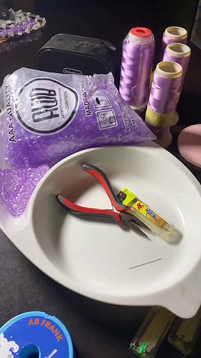 Handmade Lilac Tassel Bag Creation Process