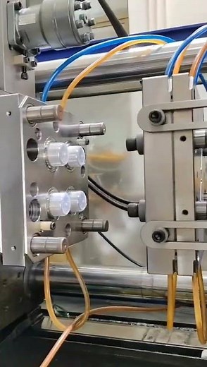 Cosmetic Cap Production with 160T Injection Molding Machine | 4-Cavity Mold #shorts