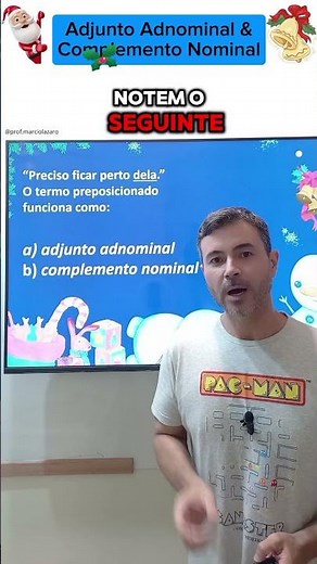 Adjunto Adnominal x Complemento Nominal #português #enem #portuguespraconcurso #adjuntoadnominal