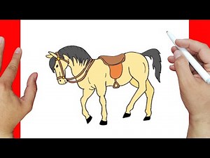 How to draw a realistic horse | Easy drawings