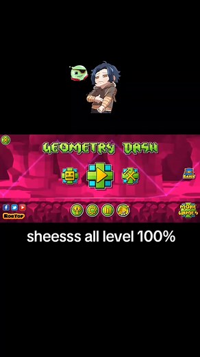 Geometry Dash: All Levels Unlocked Gameplay