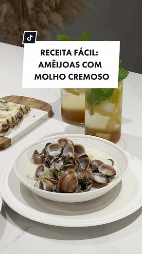 Receita Fácil e Deliciosa: Amêijoas com Molho Cremoso