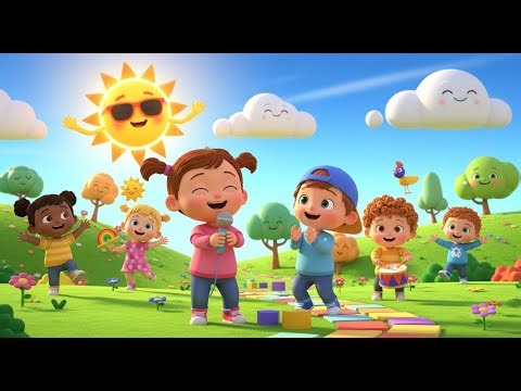 Sunny Day Smile Song ☀️😊 | Cheerful Kids Song | Fun Toddler Nursery Rhyme