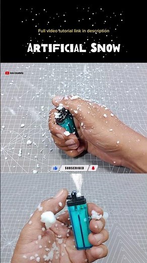 DIY Artificial Snow - Snow Maker Machine 🌨✨
