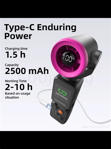 Innovative 2-in-1 Handheld Camera Fan from Goojodoq