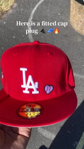 Stylish Red LA Fitted Cap Collection