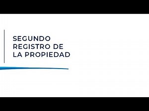 PROCEDIMIENTO EN EL INGRESO Y GESTIÓN DE DOCUMENTOS EN EL SEGUNDO REGISTRO DE LA PROPIEDAD