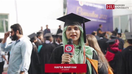 2.8K views · 13 reactions | We are proud to share our Alumni Stories. #HU Alumni Talks serve as a source of inspiration and advice to new students and recent Graduates alike with regards to studying at HU, potential career paths, and what to expect in your professional lives once you graduate. #StudyAtHU #HajveryUniversity #OneUniversityEndlessPossibilities #Lahore #Pakistan #Convocation #Graduates #FashionDesign | Hajvery University | Facebook