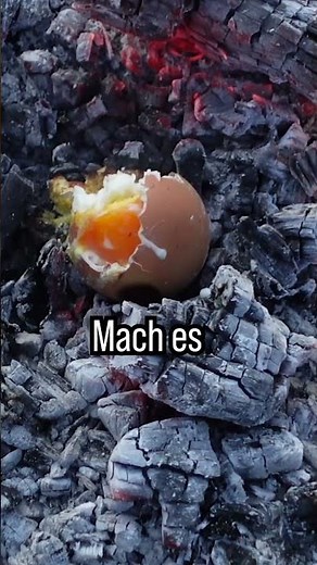 Eier ohne Topf kochen in der Steinzeit