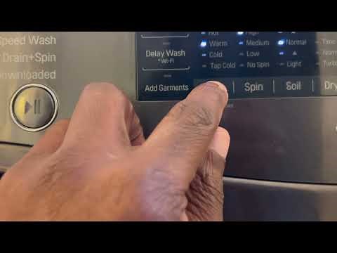 How to change temperature on your LG thinq washer dryer.