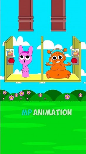 Hungry Pinki wants to eat, but fat Oren ate it all Sprunki Animation #shorts #animation