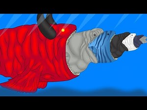 Fish Eat Fish Size Comparison // Ending With Cursed Bloop // Bloop Eat Bloop