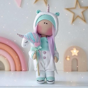 Unicorn Rag Doll Sewing Pattern DIY Fantasy Toy Body Making Tutorial for Beginners Crafters - Etsy