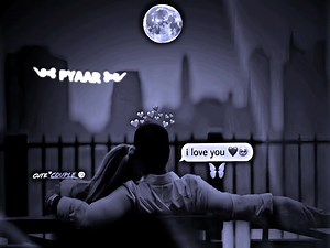 Romantic Night Scene: A Couple's Intimate Moment