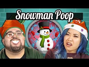 College Kids Vs. Food | SNOWMAN POOP CHALLENGE
