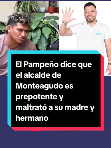 El Pampeño dice que el alcalde de Monteagudo es prepotente y maltrató a su madre y hermano El emprendedor aseguró que Paolo Alcoba quiere hacer show para hacerse famoso Sígueme y comparte #joaquinmartelainforma #guvy #santacruz #pampeño #monteagudo