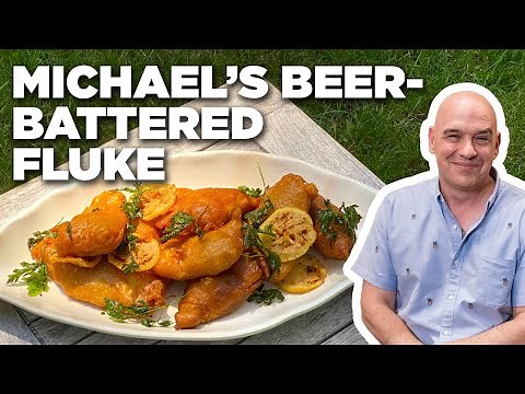 Michael Symon's Crispy Beer-Battered Fish | Symon's Dinners Cooking Out | Food Network