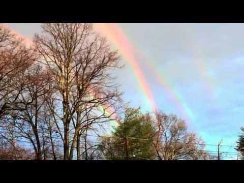 Stunning and incredibly rare QUADRUPLE rainbow over Long Island after storms shook the New York City