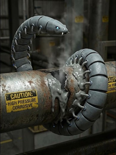 Hagfish Leak Sealer #hagfish #tech #future #futuristic #scifi #nano #engineering Watch the Hagfish Sealer unit deploy its bio slime patch in real time to stop a catastrophic high-pressure leak. Pure efficiency.