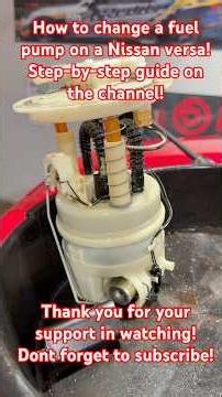 How to change a fuel pump on a Nissan versa #Nissan #Versa #Fuel #Pump #DIY #HowTo #guide #shorts
