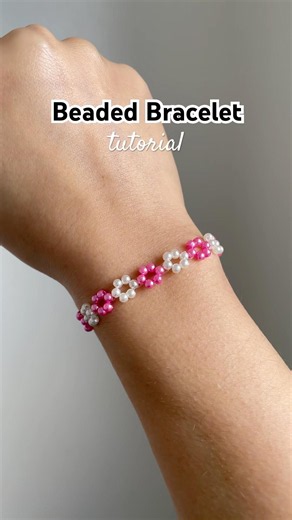 beaded bracelet tutorial #beadedbracelet #tutorial #diy #preppy