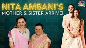 Nita Ambani's mother Purnima Dalal and her sister Mamta Dalal arrive for the wedding of Anant Ambani & Radhika Merchant #ARWeddingCelebrations #AnantRadhikaWedding #AnantAmbani #RadhikaMerchant #AnantRadhikaCelebration #AnantRadhika #AmbaniWedding #ambani #MukeshAmbani #NitaAmbani | CNBC-TV18