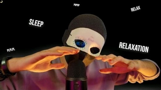 【Mr.Blind】放松的ASMR嘴的声音和触发词睡眠︱有人声