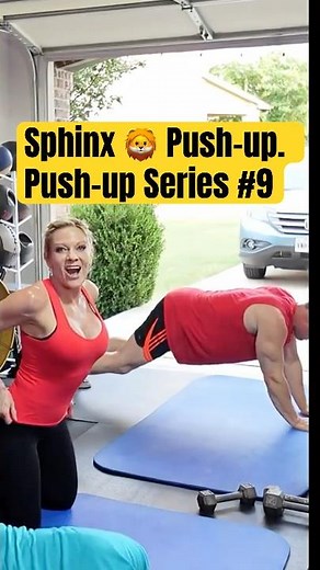 Sphinx 🦁Push-up & Sphinx Variation - #shorts - Triceps and Core Burner 🔥