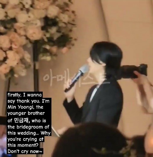 Bts Suga at his brother's wedding