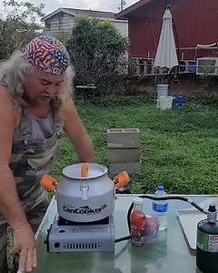 Having a blast introducing our new friends at CanCooker ! It's amazing how quickly it cooks your food...and not to mention....it's all delicious! @cancooker. #cancooker | Bruce Mitchell