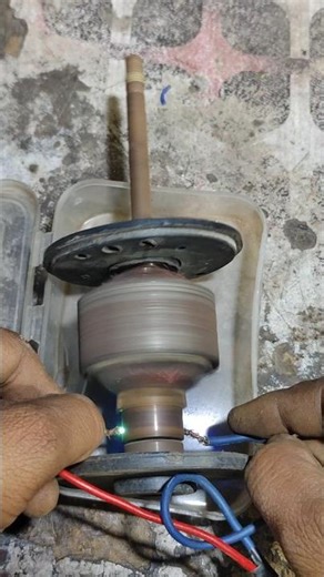 armature short circuit working dc motor principal #experiment #batery #shortvideo #short