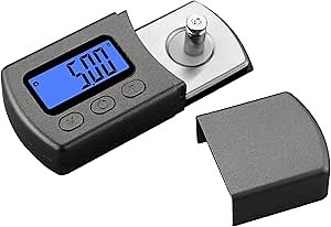 CRLITSIY Digital Turntable Stylus Force Scale Gauge 0.01g/5.00g Blue LCD Backlight,Stylus Pressure Gauge for Tonearm Phono Cartridge