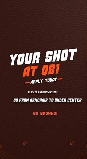 Cleveland Browns QB job application - NFL ad commercial parody #funny