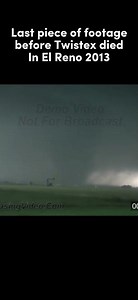 Last footage before Twistex died in El Reno #tornado #stormchasing