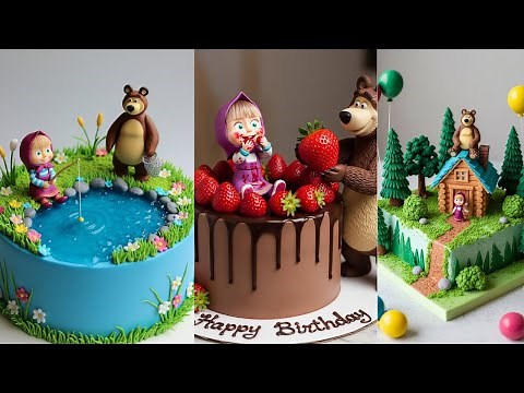 30 beautiful Masha and the Bear Birthday Cake Designs 🐻 Cute Birthday Cake Ideas You’ll Love