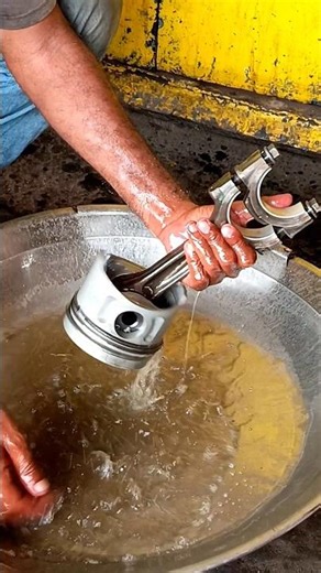 Diesel Engine Piston Washing Machine! #piston #engine