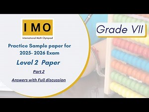 International Math Olympiad (IMO) Level 2- SOF previous year paper for Class 7 - Part 2/5