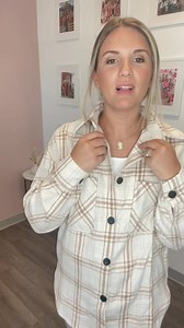 96K views · 237 reactions | You don't want to miss out on this shacket! SHOP OUTFIT>>> Shacket:https://pinklily.com/products/chic-edge-beige-plaid-flannel-shacket | Pink Lily | Facebook