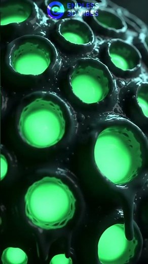 Alien Surface Pulsing Forever 👽🟢 | Weirdly Satisfying #brainrot #3danimationloop