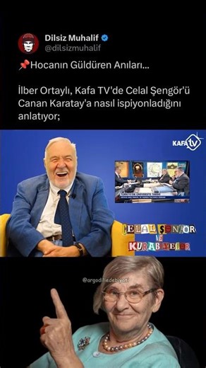 The Professor's Amusing Anecdotes... İlber Ortaylı recounts how he ratted out Celal Şengör to Can...