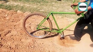 Bicycle Garden Plow Home made creative innovation mechanical engineering project | Engineering Projects
